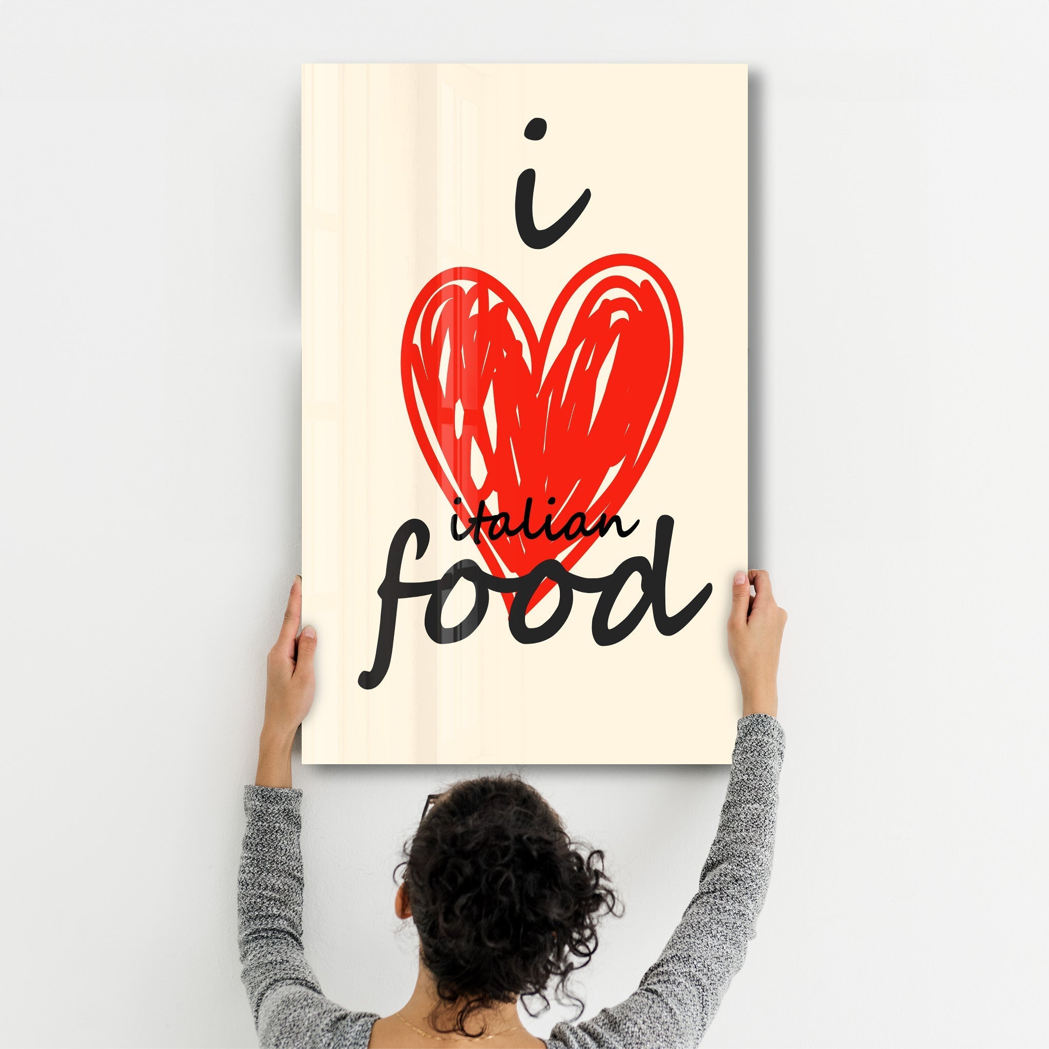 Poster gourmand "I ❤️ Italian Food"
