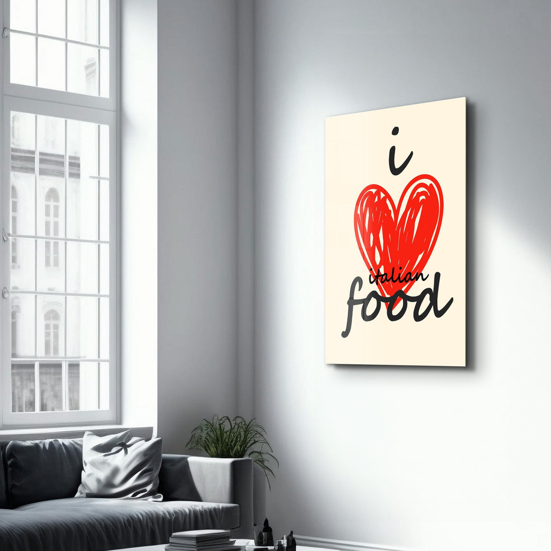 Poster gourmand "I ❤️ Italian Food"