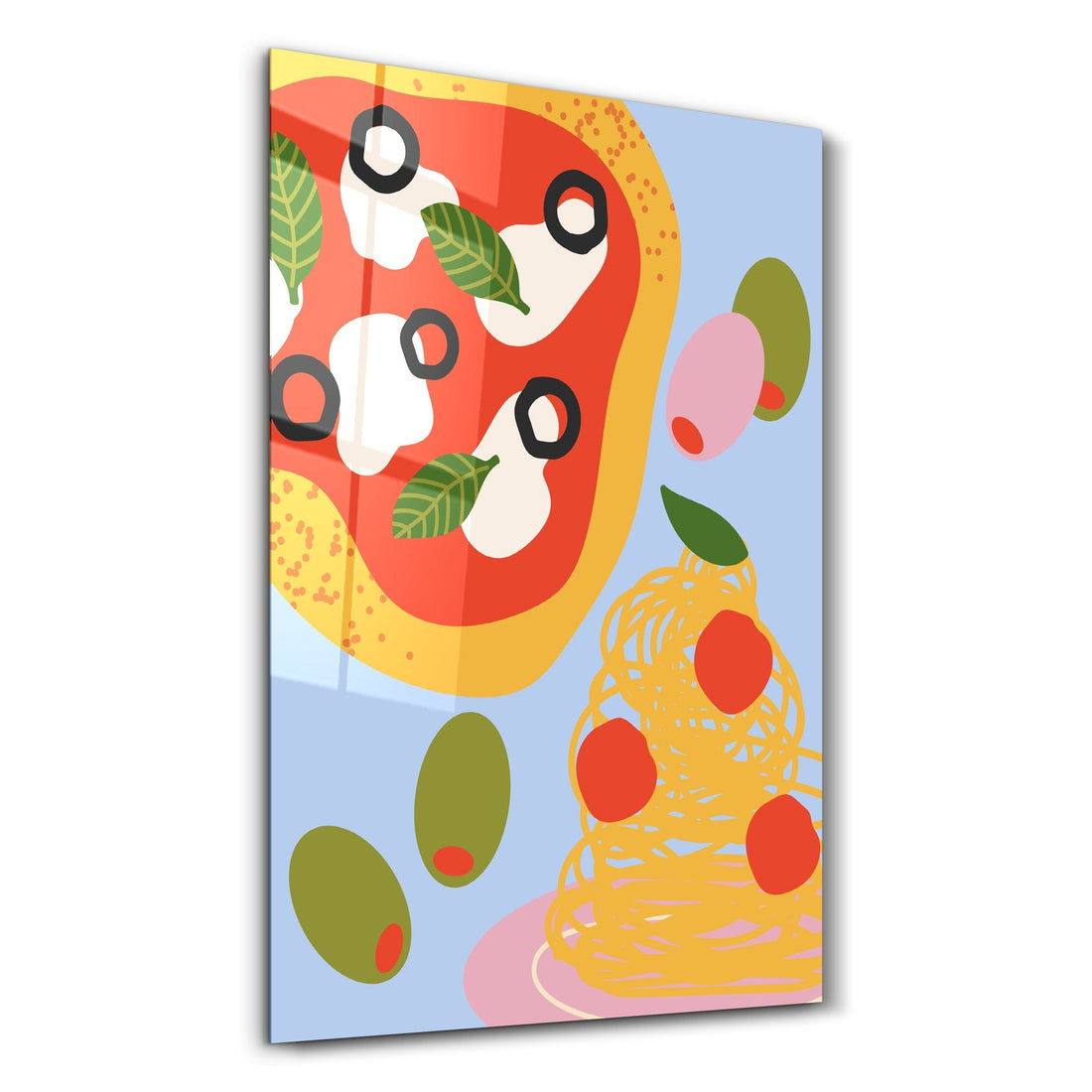 Poster Pop Art "Pizza & Spaghetti"