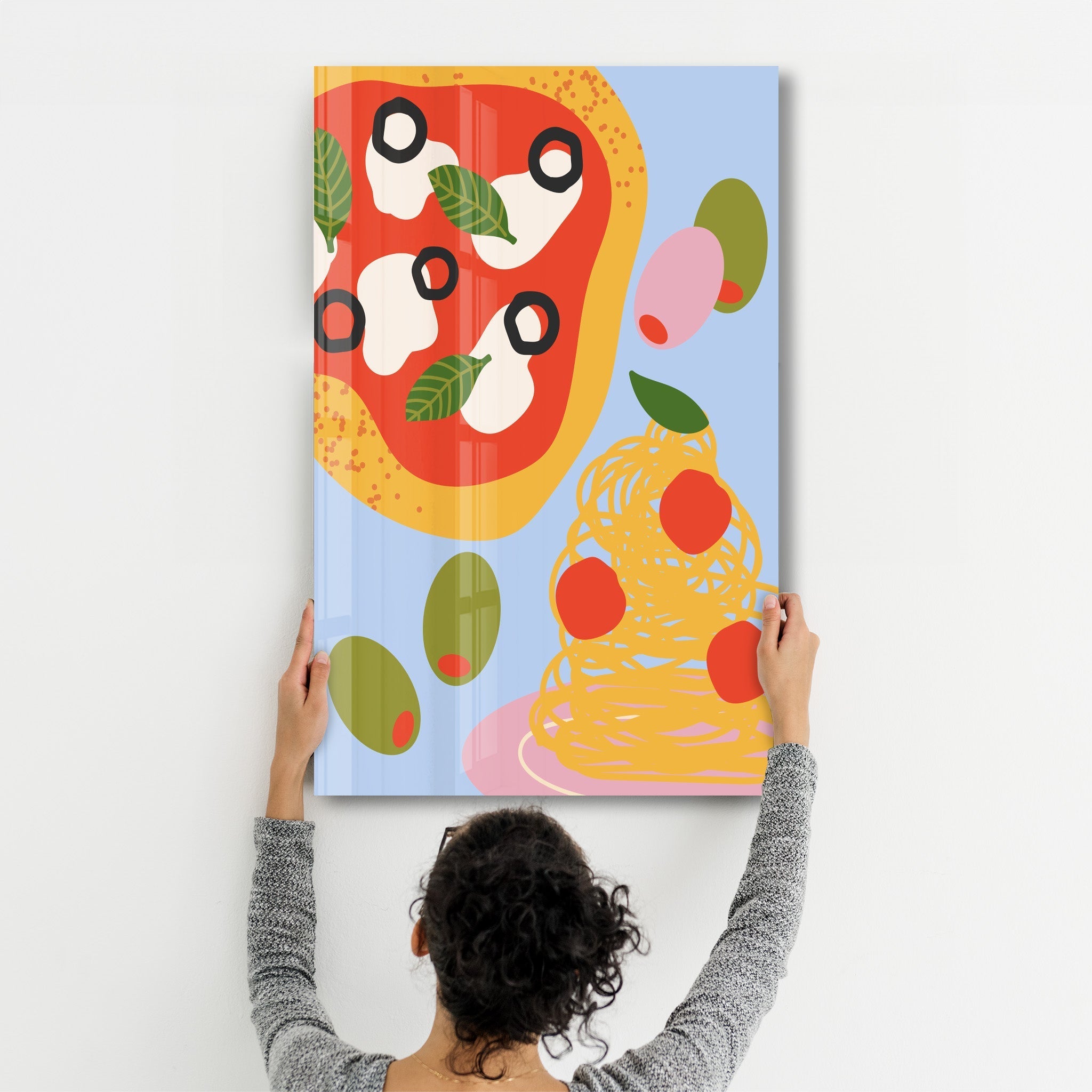 Poster Pop Art "Pizza & Spaghetti"