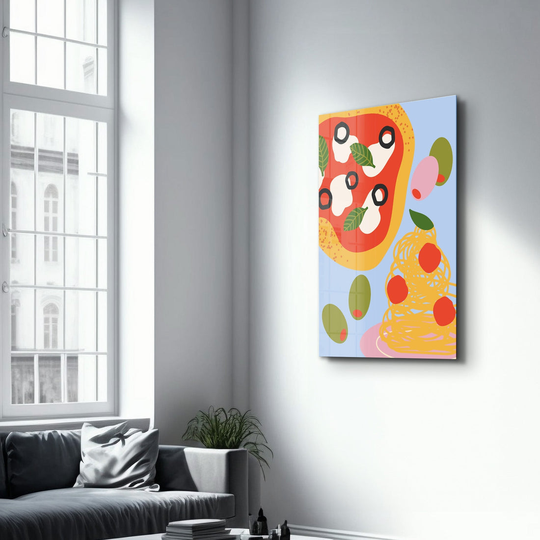 Poster Pop Art "Pizza & Spaghetti"