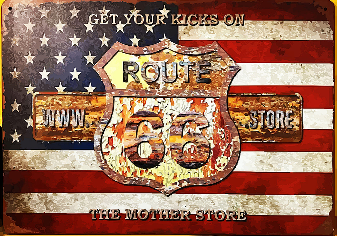 Tableau décoratif - plaque 30x21cm  - usa