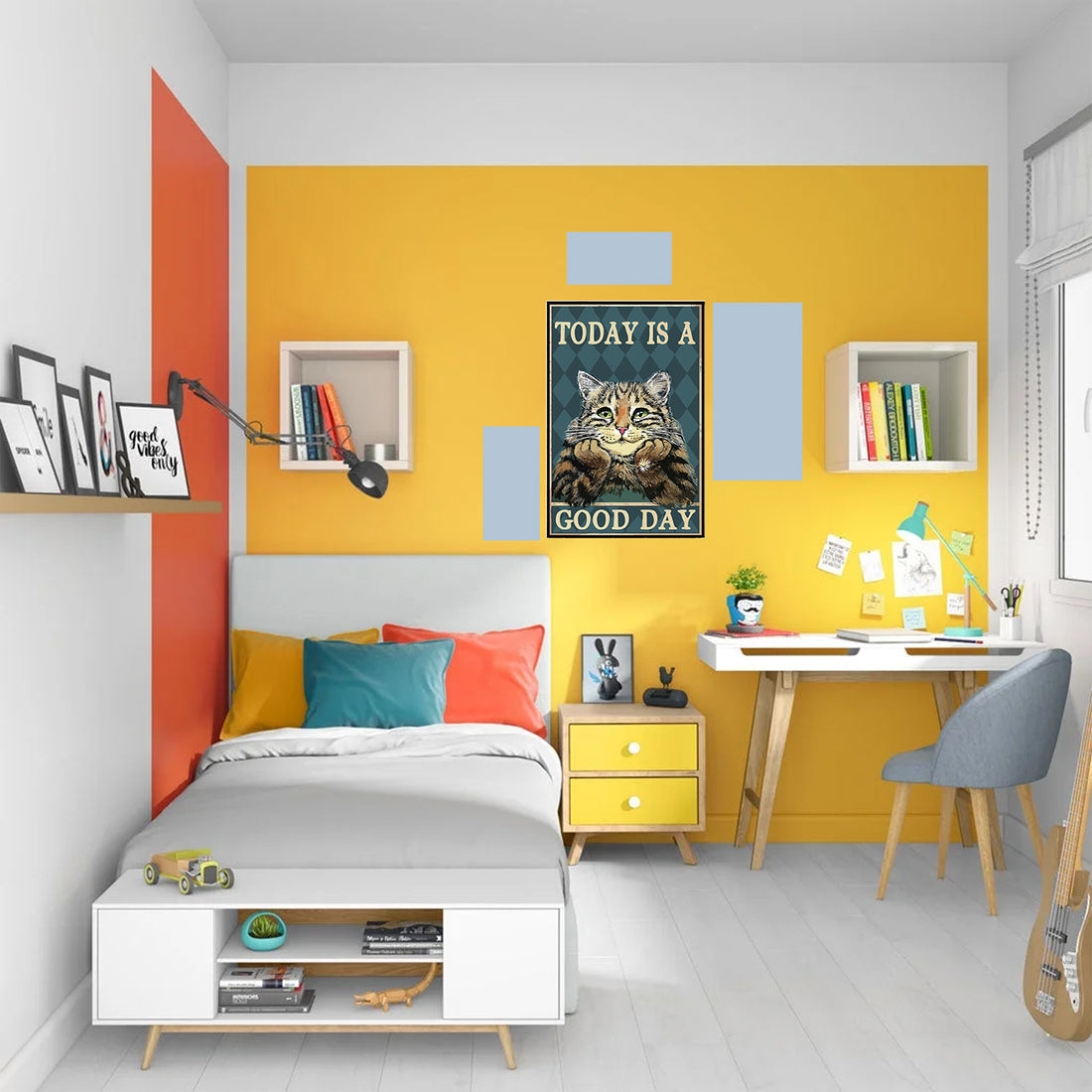 tableau décoratif - Good day 30-20 cm vinyle mat