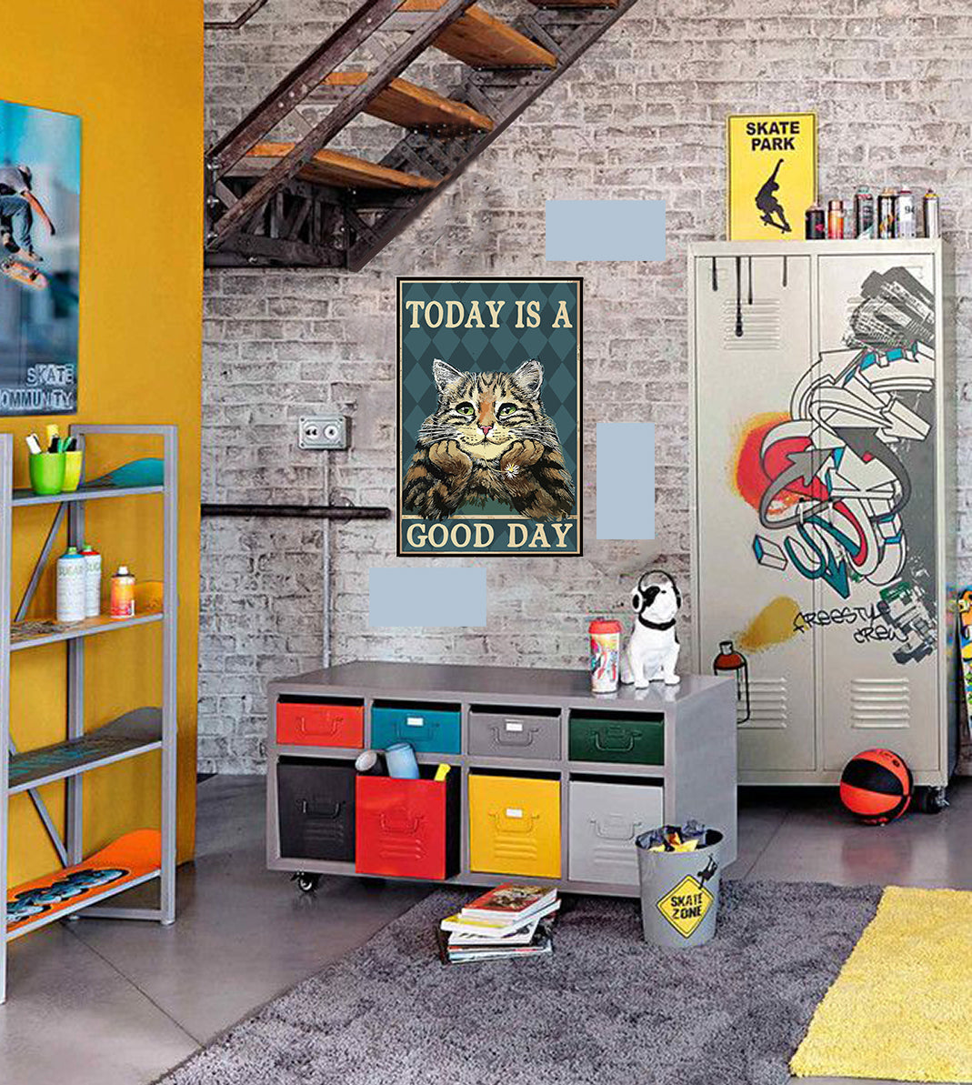 tableau décoratif - Good day 30-20 cm vinyle mat