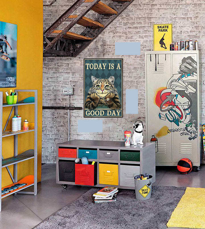 tableau décoratif - Good day 30-20 cm vinyle mat