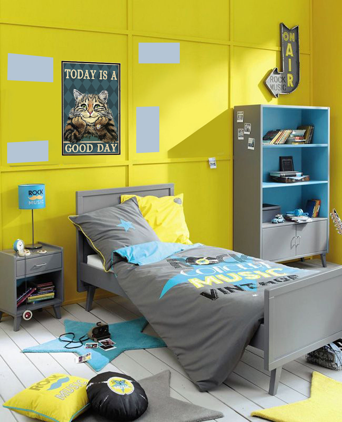 tableau décoratif - Good day 30-20 cm vinyle mat