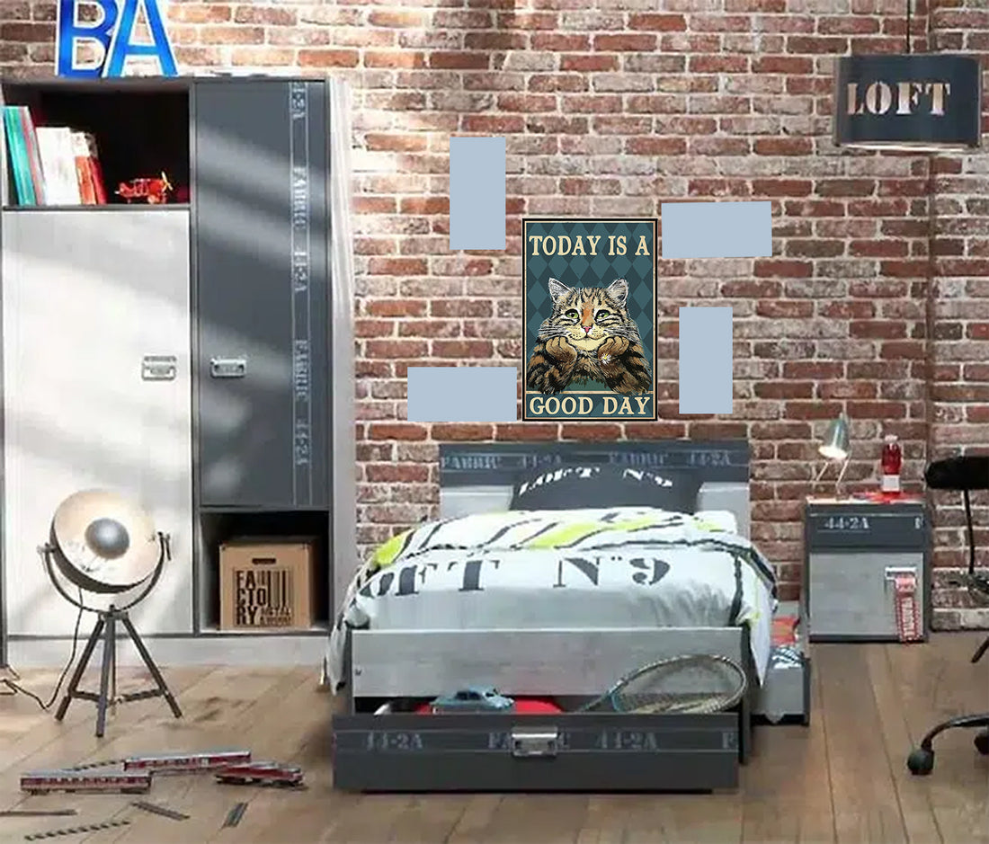 tableau décoratif - Good day 30-20 cm vinyle mat