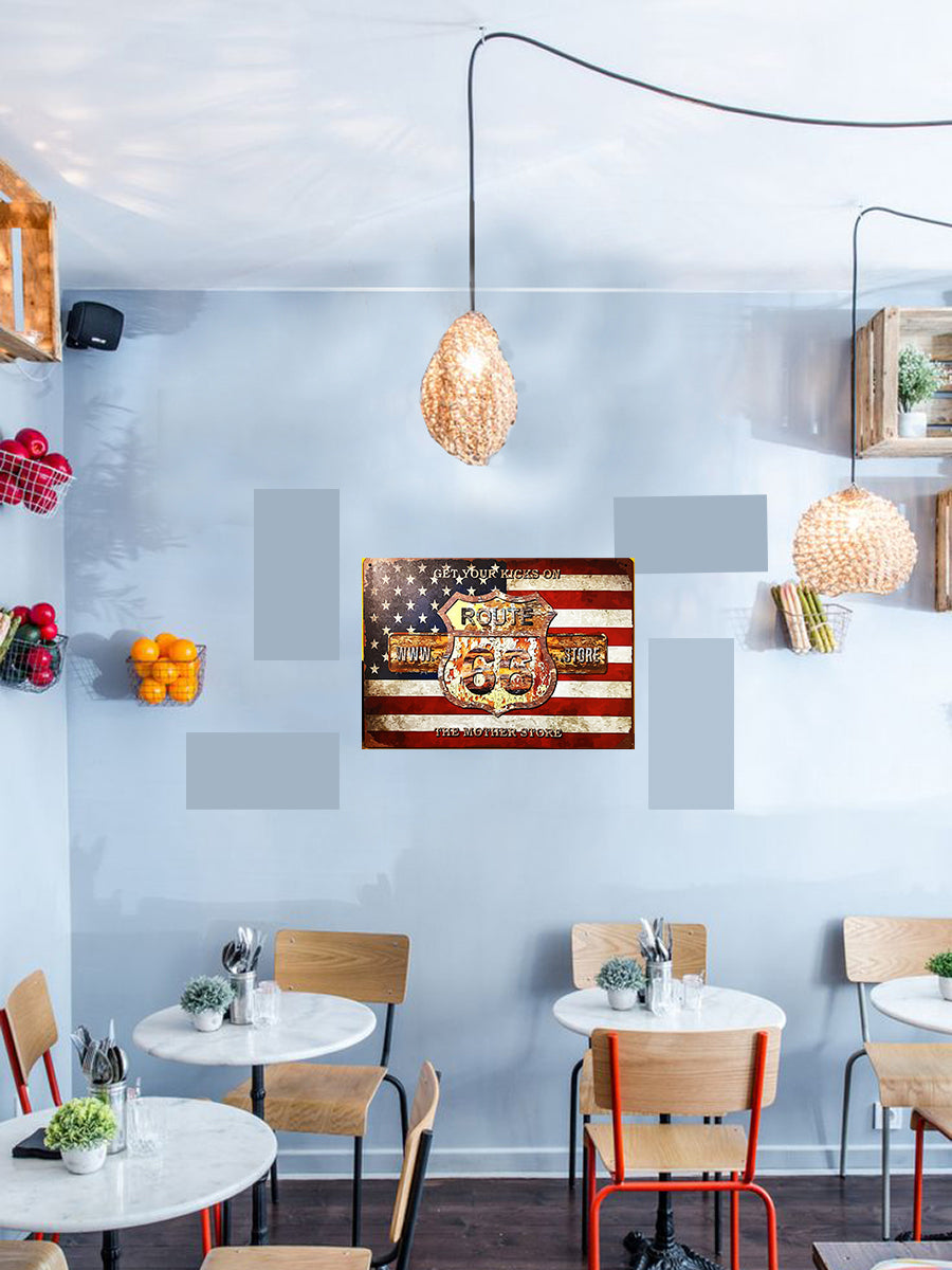 Tableau décoratif - plaque 30x21cm  - usa