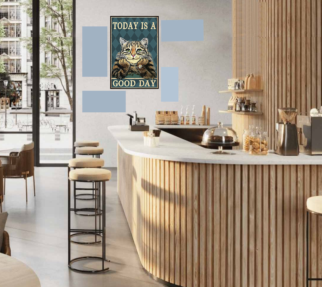 tableau décoratif - Good day 30-20 cm vinyle mat