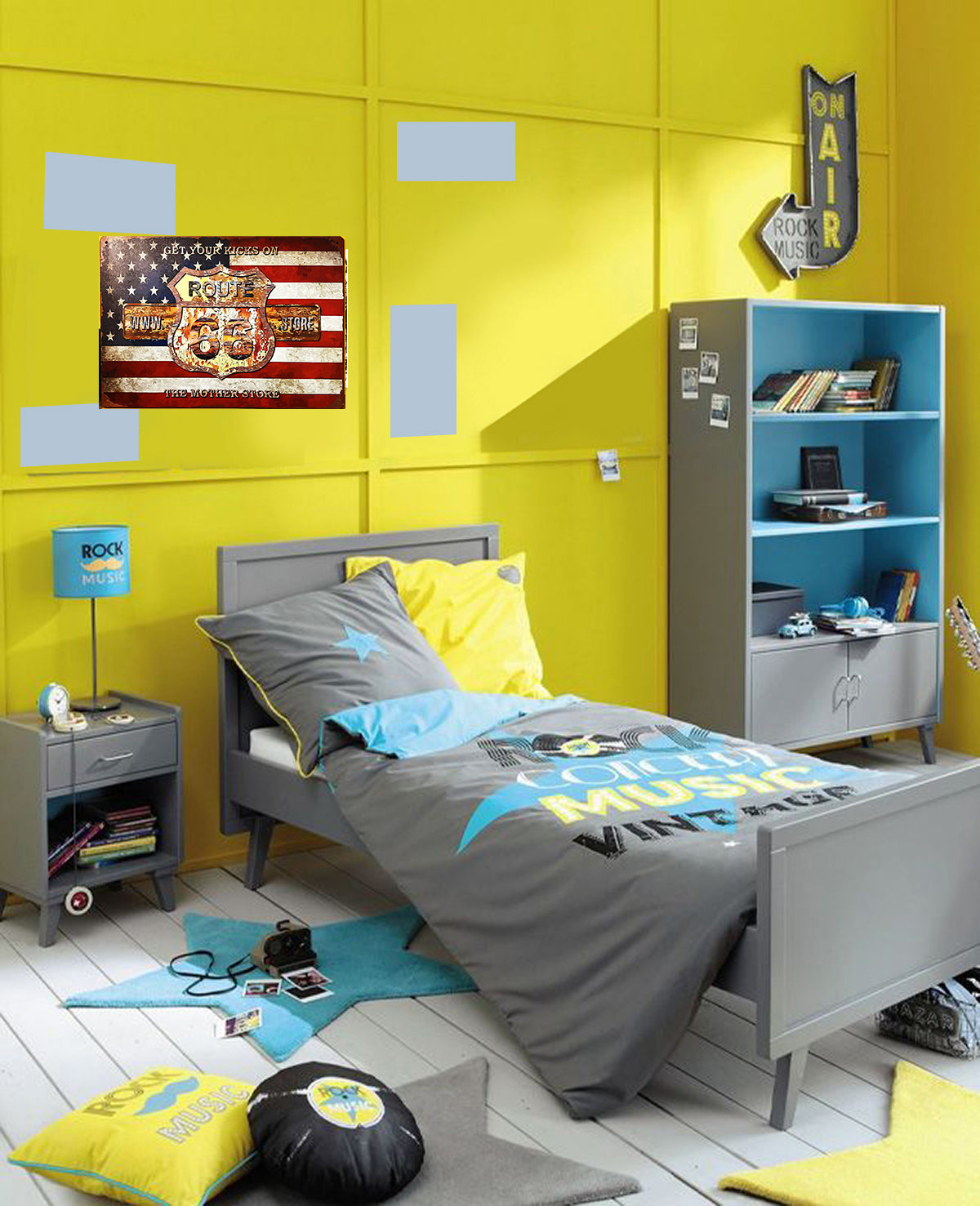 Tableau décoratif - plaque 30x21cm  - usa