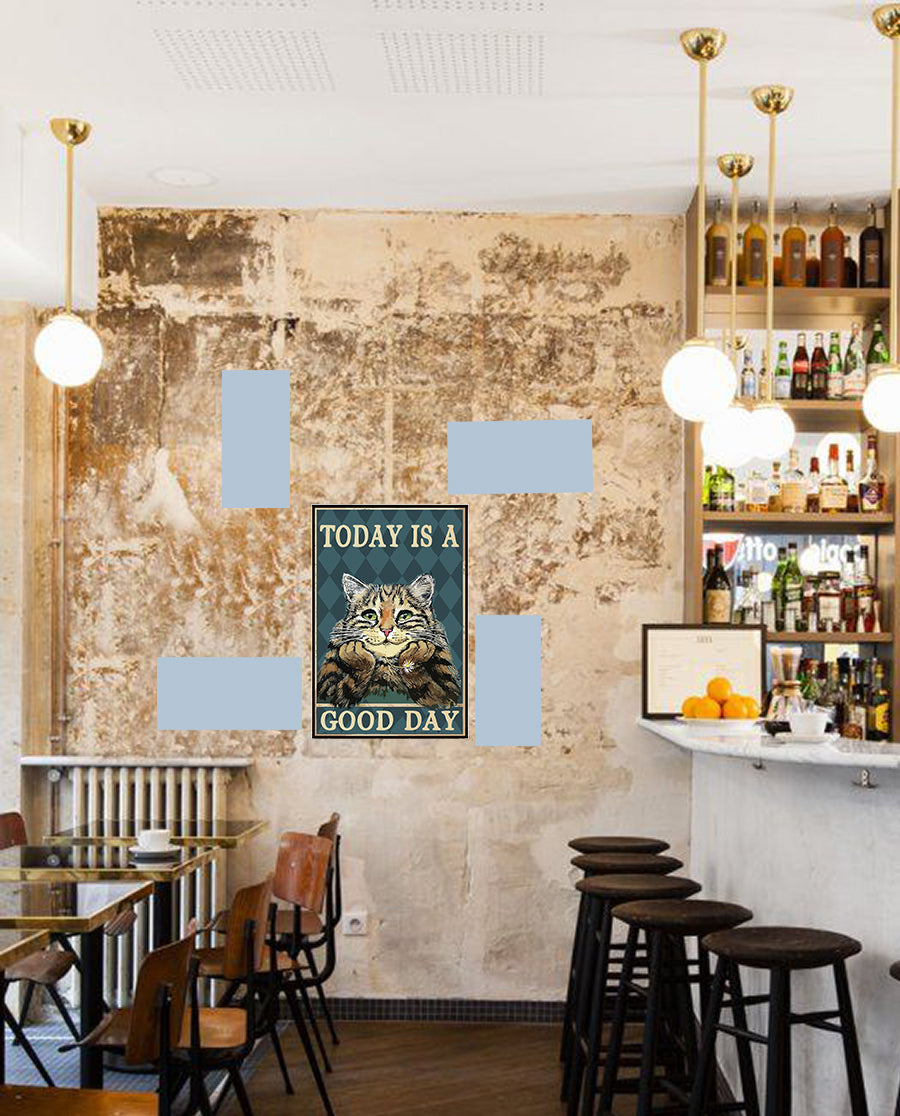tableau décoratif - Good day 30-20 cm vinyle mat