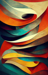 tableau décoratif - Vagues - verticale -75 x 120 cm - vinyle sur mdf