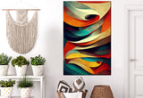 tableau décoratif - Vagues - verticale -75 x 120 cm - vinyle sur mdf