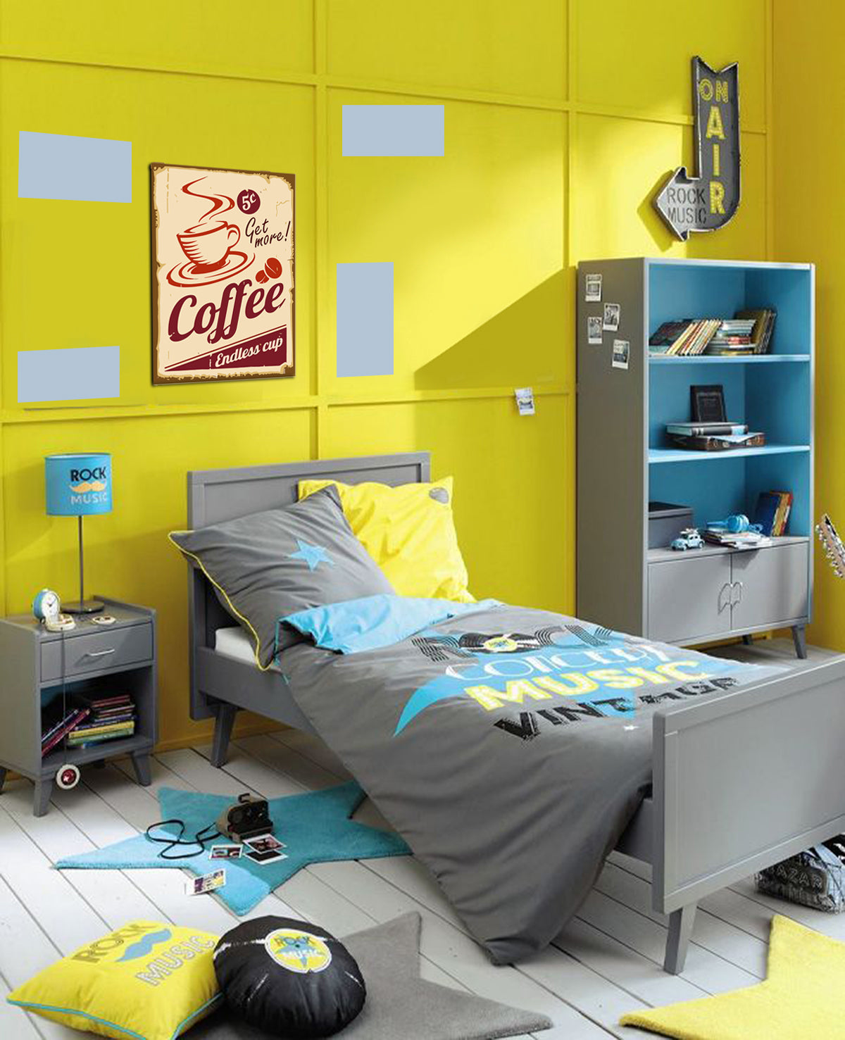 tableau décoratif - Coffe 30-22 cm - vinyle mat