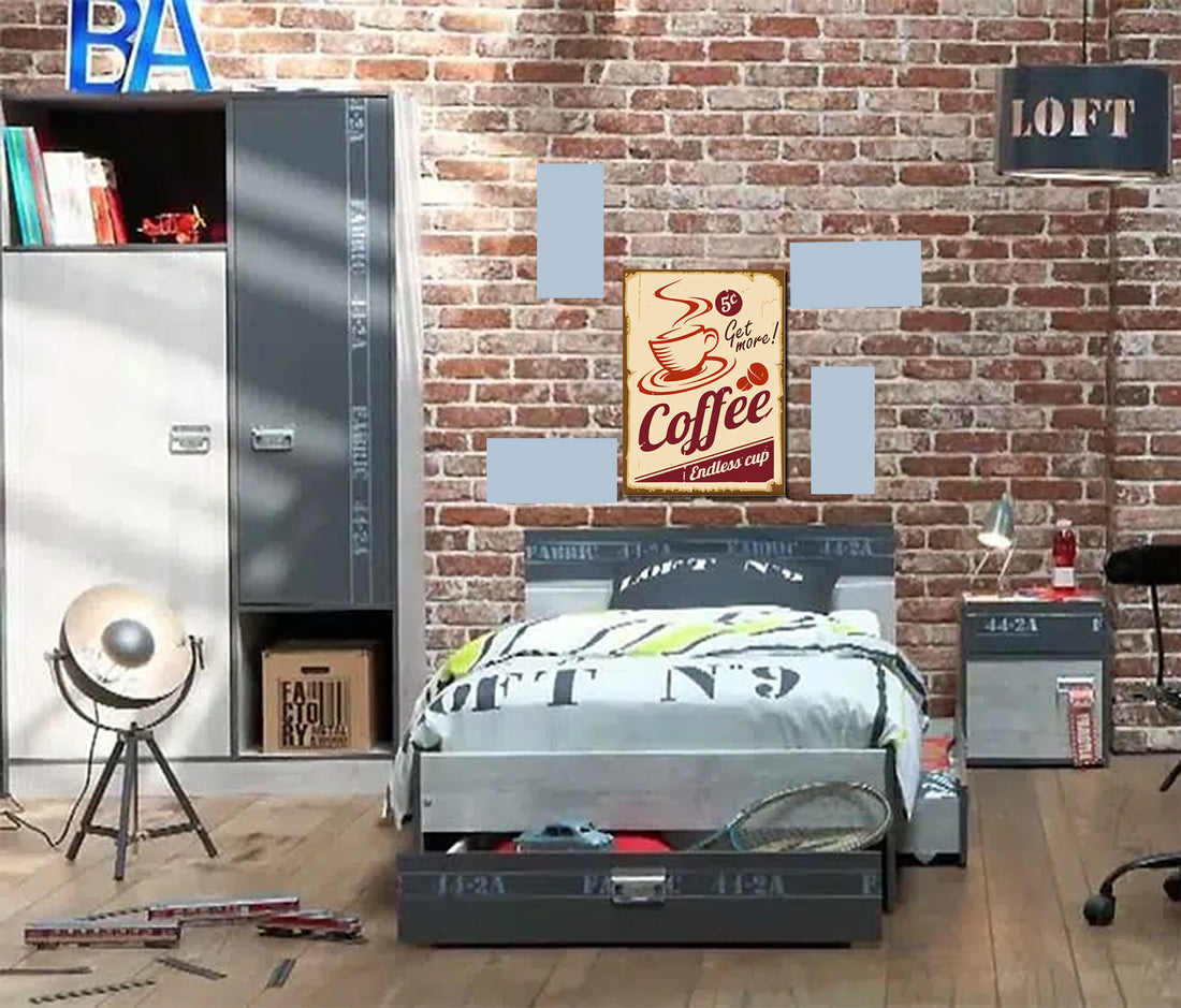 tableau décoratif - Coffe 30-22 cm - vinyle mat