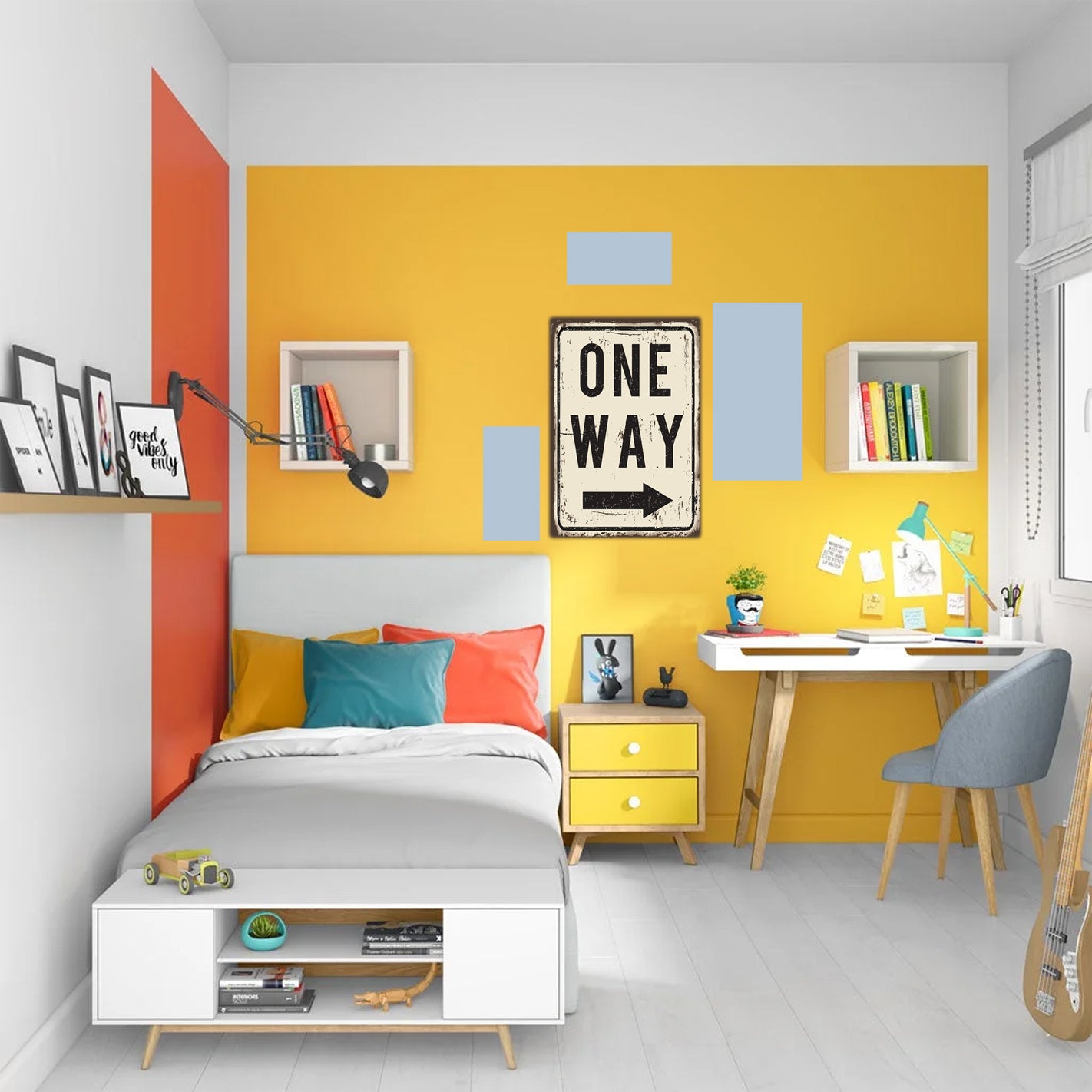 tableau décoratif - One way 30-20 cm - vinyle mat