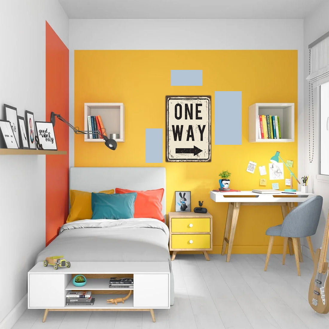 tableau décoratif - One way 30-20 cm - vinyle mat