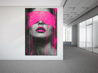 Tableau "Pink Vision" vinyle sur mdf