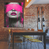 Tableau "Pink Vision" vinyle sur mdf