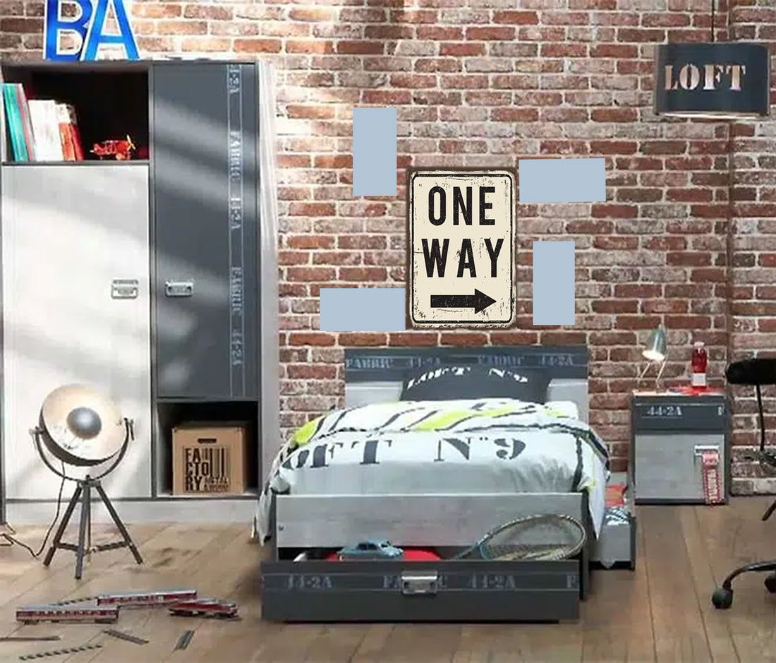 tableau décoratif - One way 30-20 cm - vinyle mat