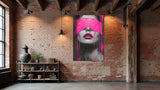 Tableau "Pink Vision" vinyle sur mdf