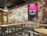Tableau "Pink Vision" vinyle sur mdf