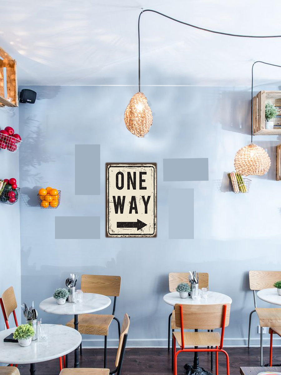 tableau décoratif - One way 30-20 cm - vinyle mat